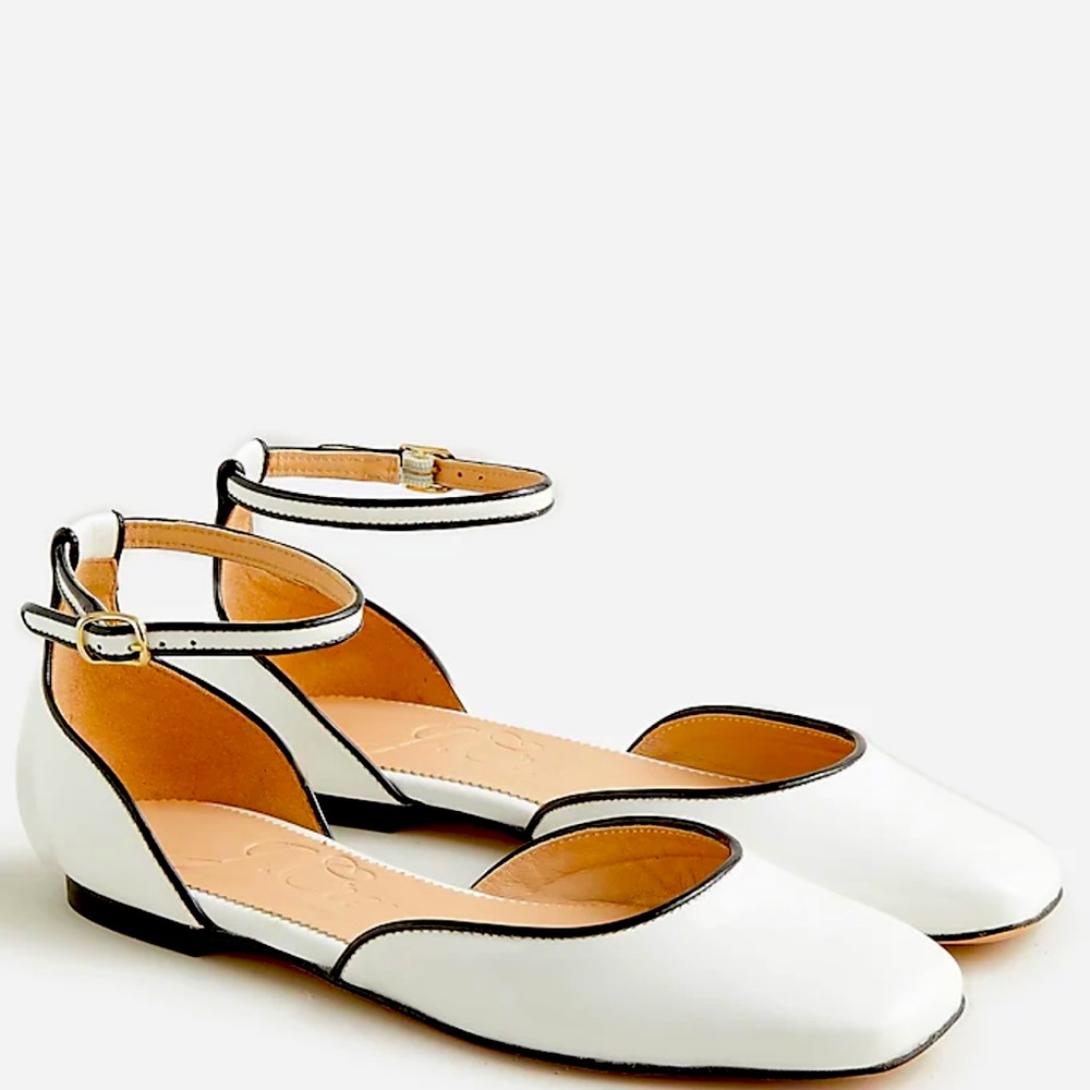 JCrew Italian patent leather flats